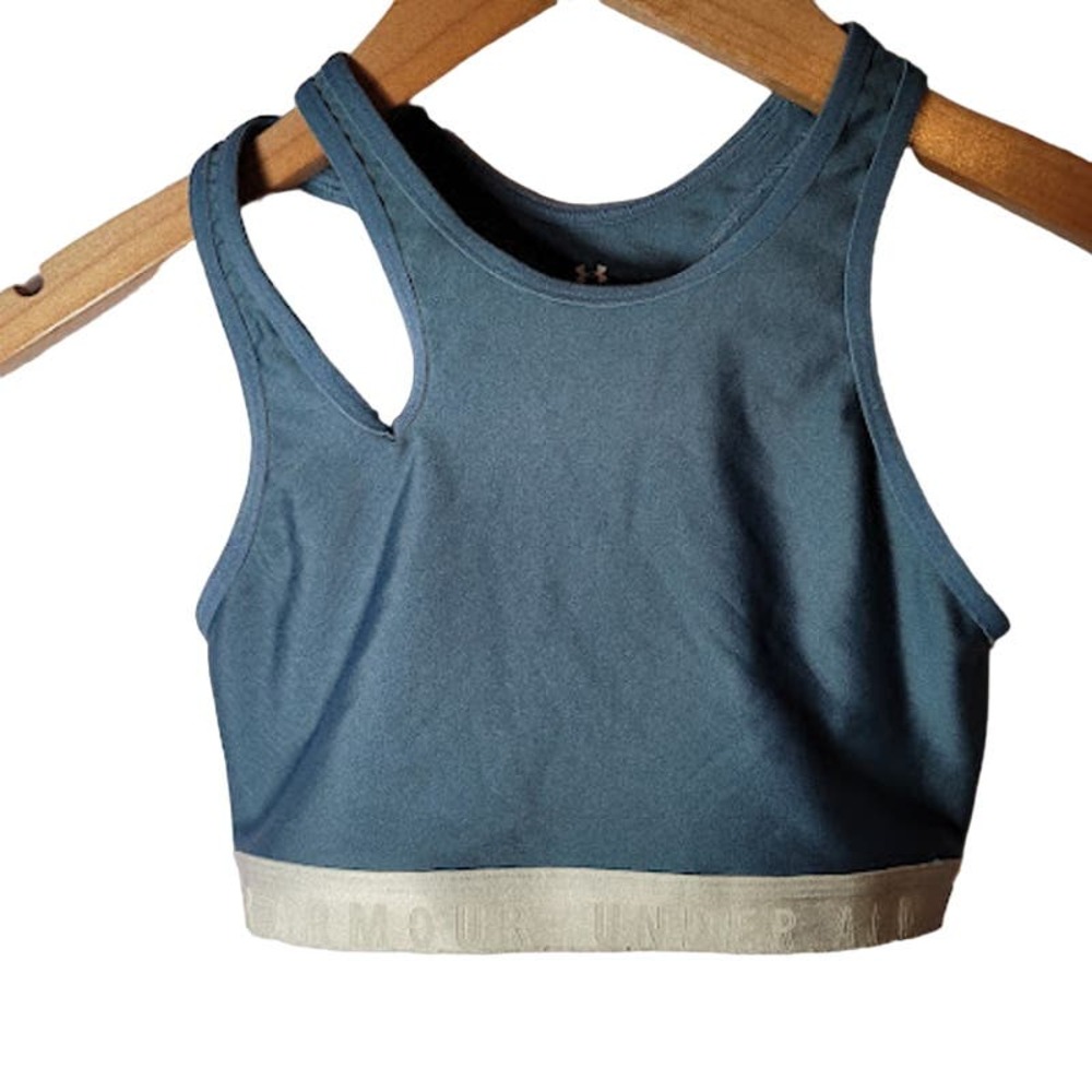 Under Armour - blue sports bra - size small